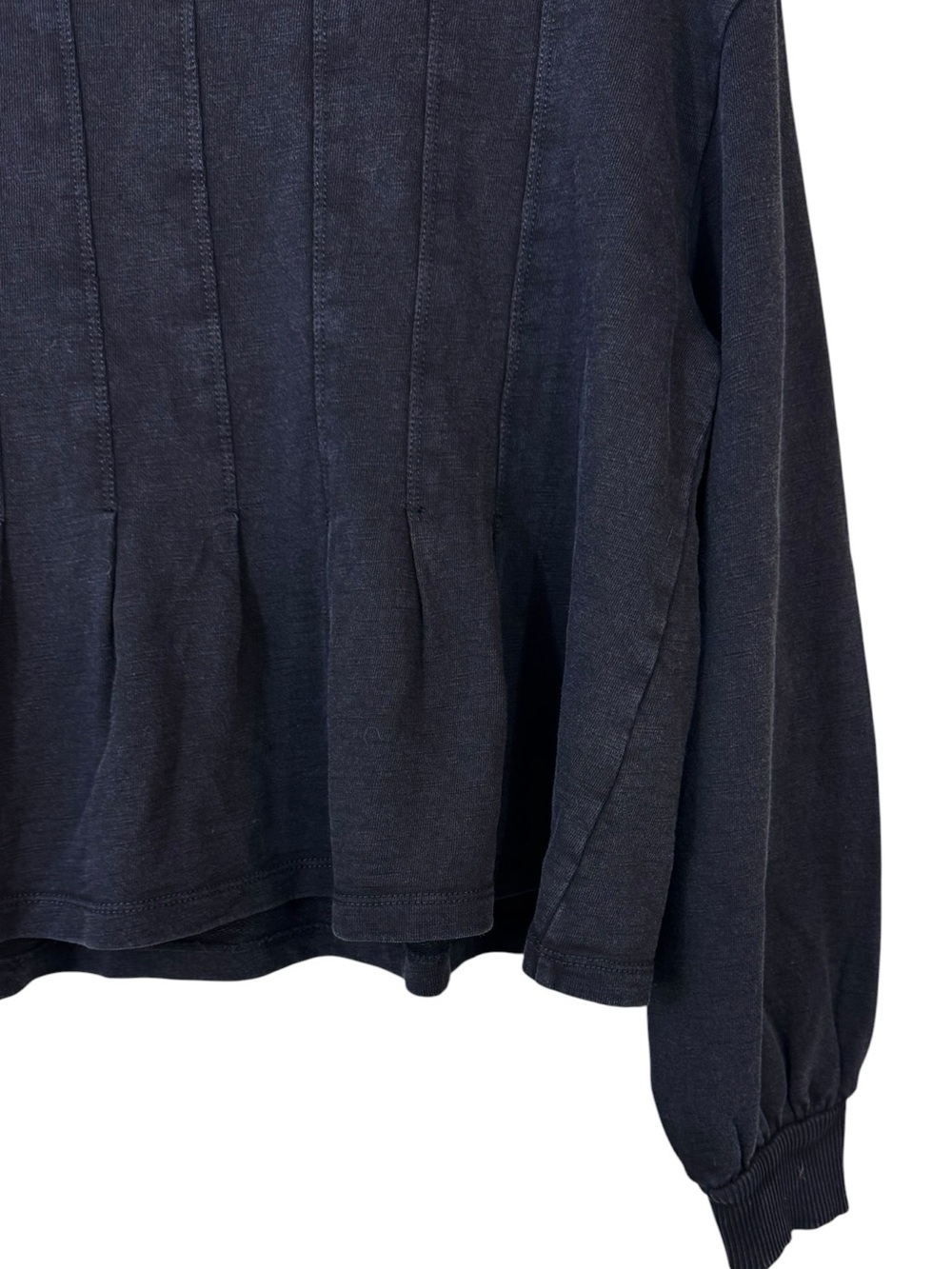 Anthropologie Pilcro Box-Pleated Sweatshirt Small NWT - Picture 6 of 11